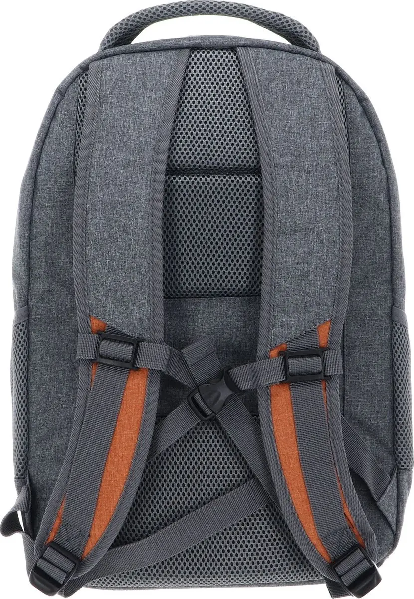 Travelite Basics Backpack 22L - 12 inch Laptopvak - Grijs/Orange