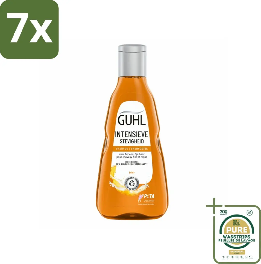 Guhl Bierextract Shampoo Intensieve Stevigheid 7x250ml