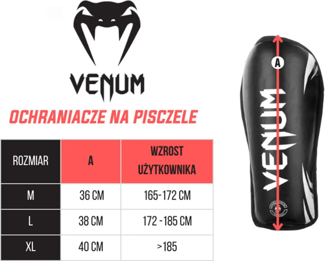 Venum Challenger Scheenbeschermers - Maat L - Zwart