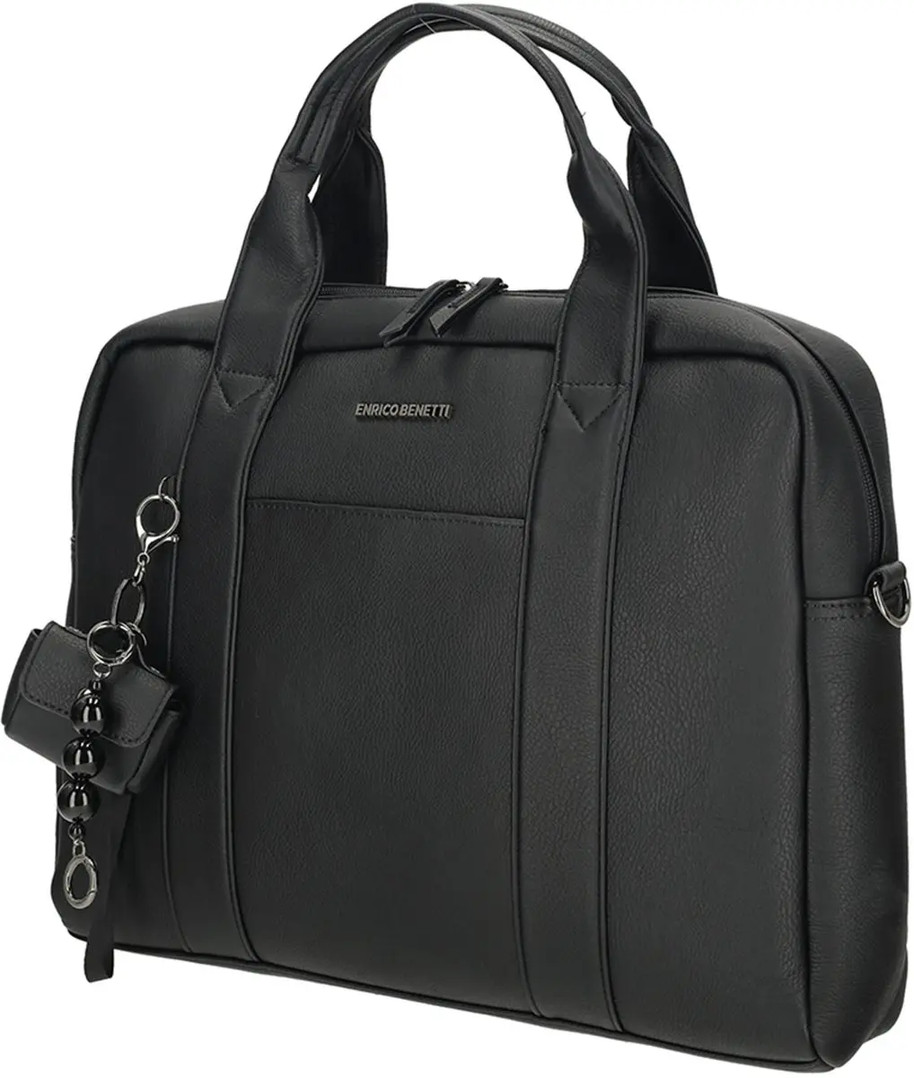 Enrico Benetti Taylor Handtas 15 inch - Zwart
