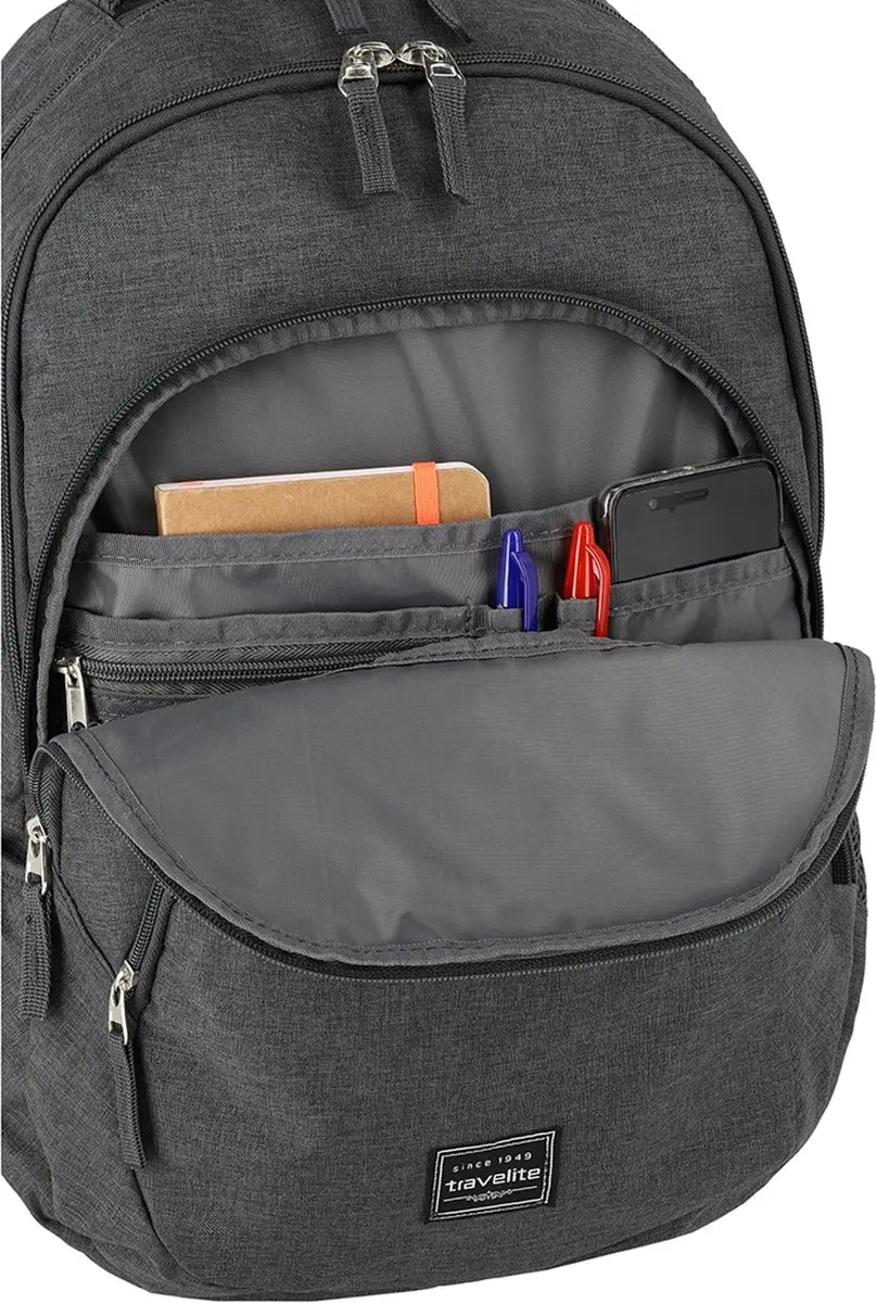 Travelite Basics Backpack 05 - 15 inch - 7 Vakken - Anthracite - afbeelding 6 van 6