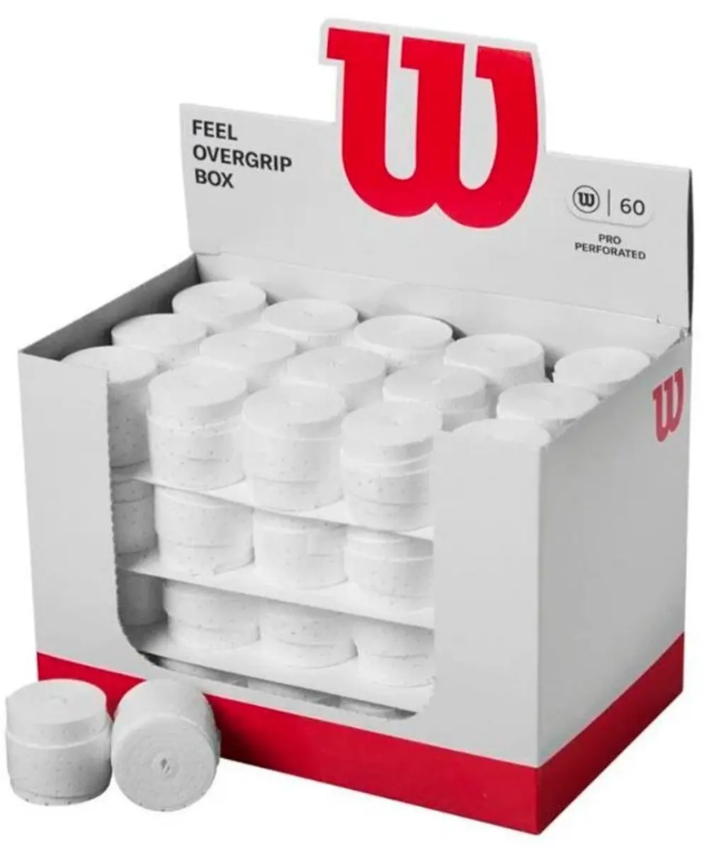 Wilson Pro Perforated Overgrip Wit - 60 Stuks