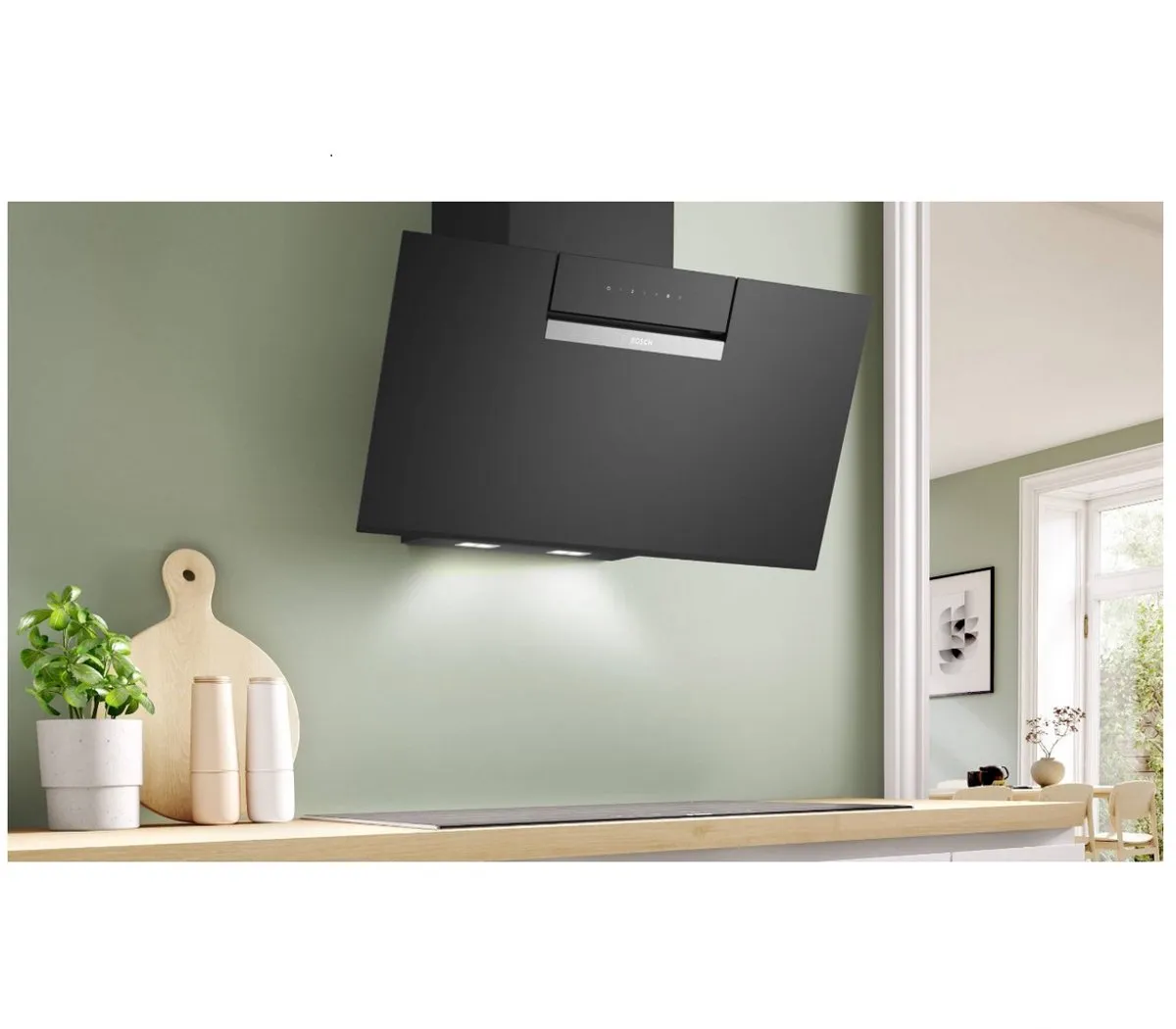 Bosch SER4 DWK87FN60 Afzuigkap - Schuin Glas 790mm - Zwart - afbeelding 6 van 6