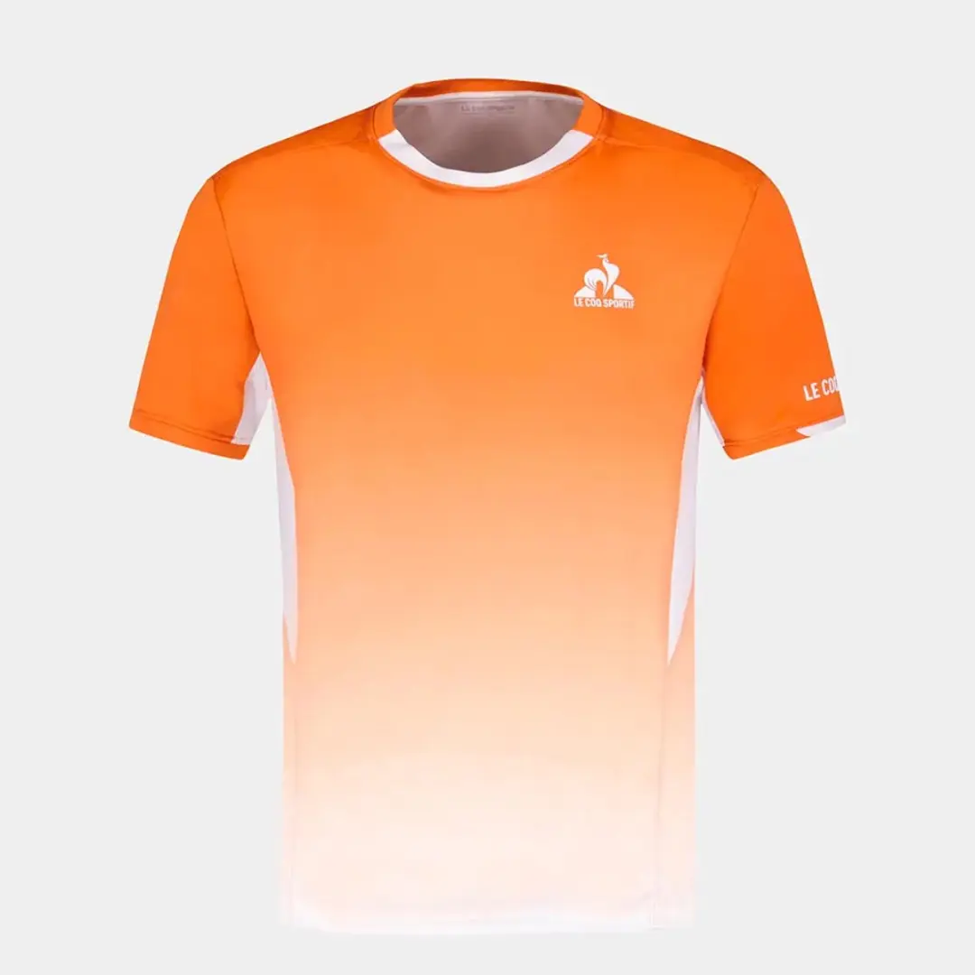 Le Coq Sportif Tennis Pro 25 N°1 T-shirt - 2XL - Apricot Orange