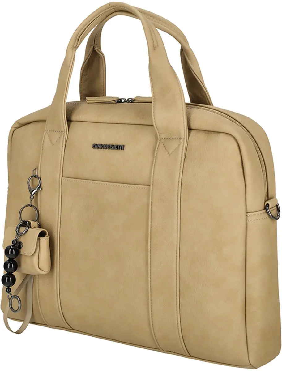Enrico Benetti Taylor Dames Laptoptas 15 inch - Taupe