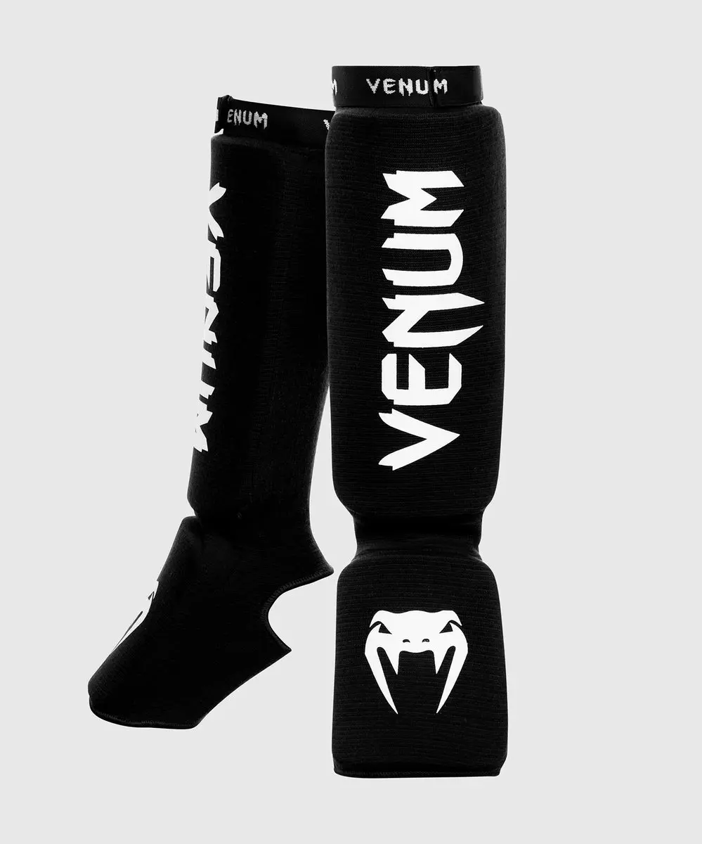 Venum Kontact Scheenbeschermers - Zwart/Wit L