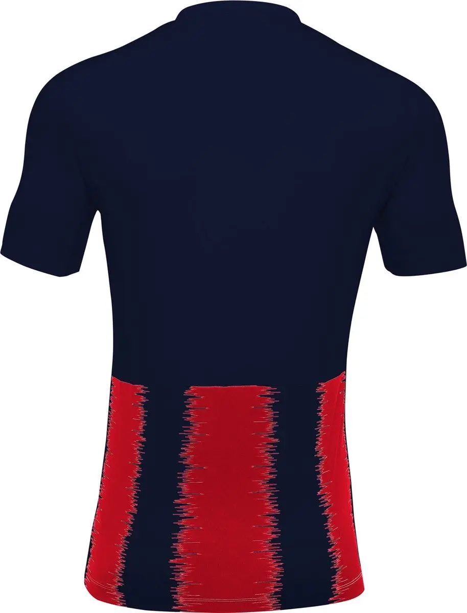 Macron Miram Shirt Korte Mouw Kinderen 11-12Y - Marine/Rood