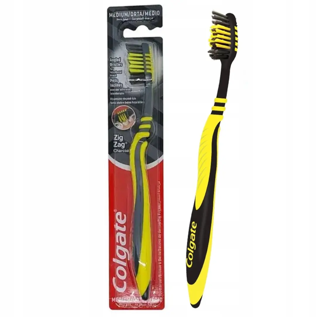 Colgate Zig Zag Charcoal Medium Tandenborstel