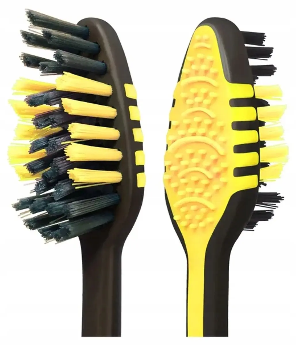 Colgate Zig Zag Charcoal Medium Tandenborstel - Zwart & Kleurrijk - afbeelding 3 van 3