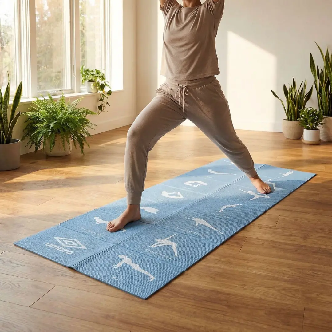 Umbro Opvouwbare Yogamat 174x62cm - Blauw