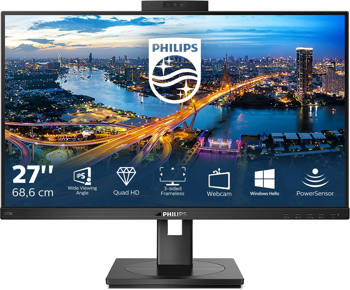 Philips 275B1H QHD Webcam Monitor 27"