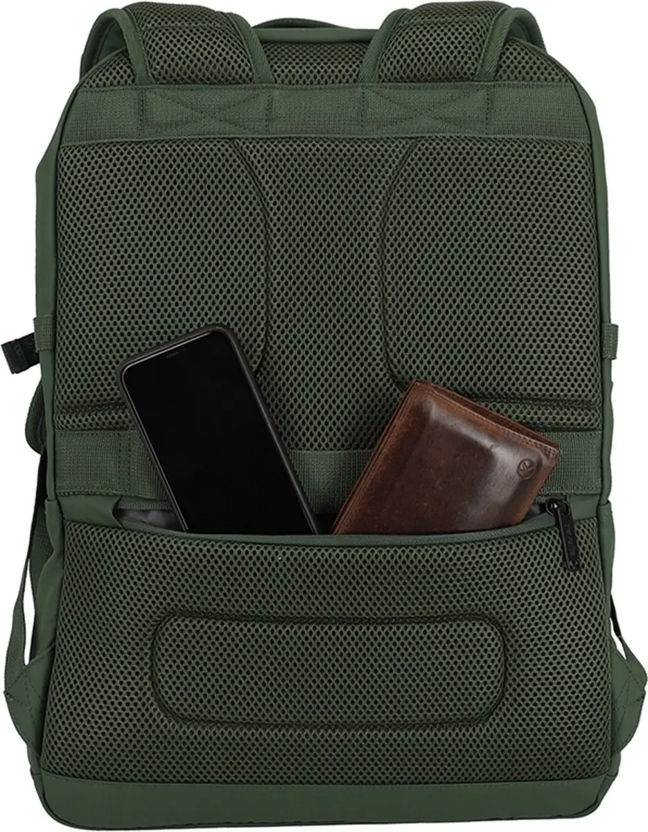 Travelite Basics Backpack 28L - 15.6" - Olive - afbeelding 6 van 6