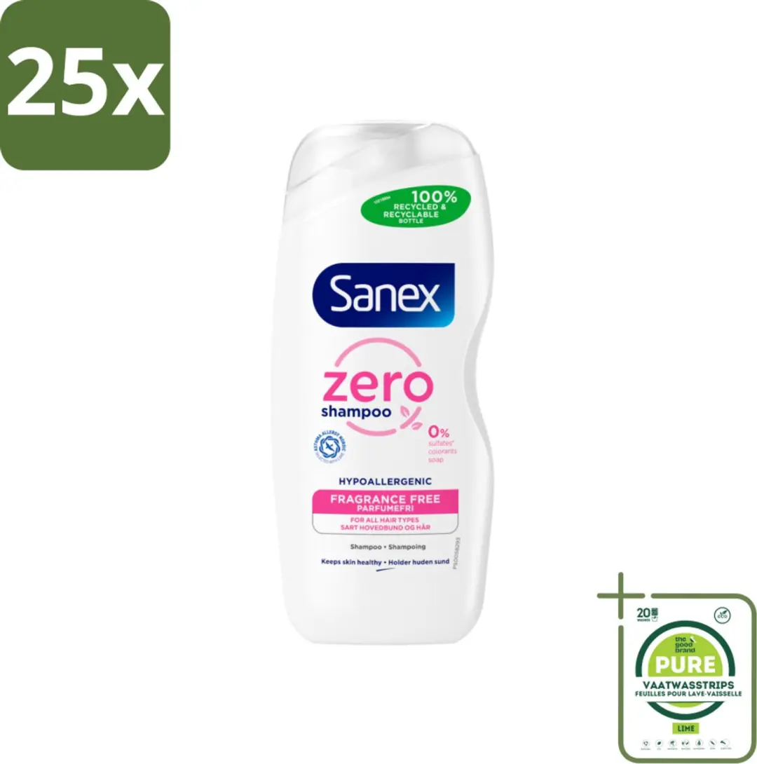 Sanex Zero% Shampoo Normaal Haar 250ml
