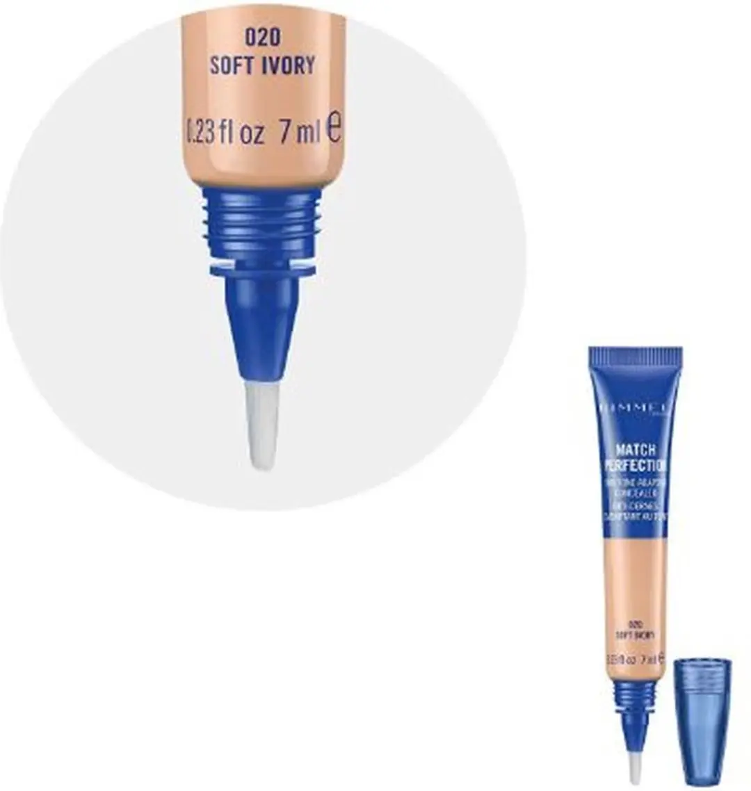 Rimmel London Match Perfection Concealer 020 Soft Ivory - 7ml