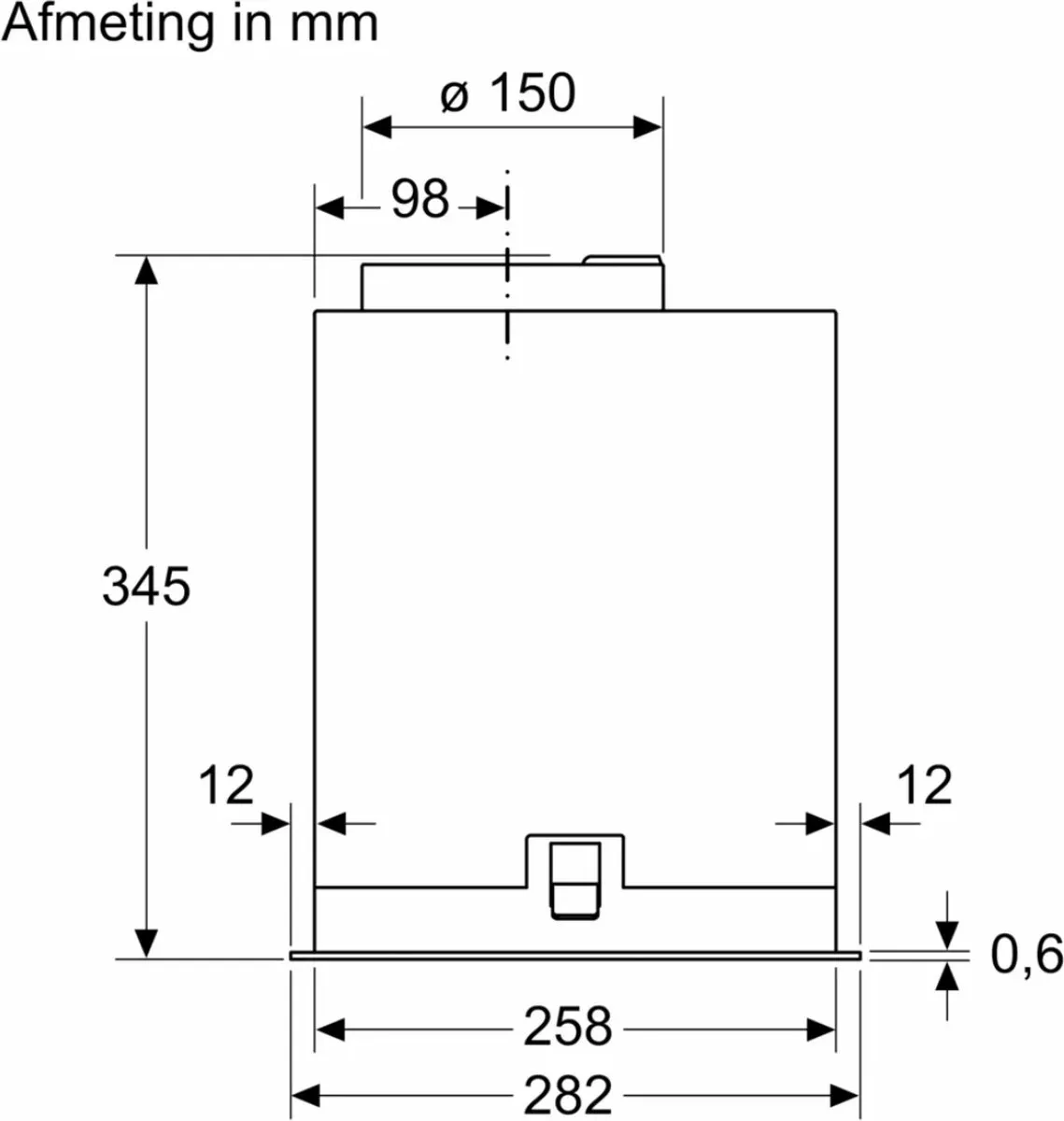 Siemens iQ700 LB88NPC60 Afzuigkap 86cm - 595m³/u - Zwart