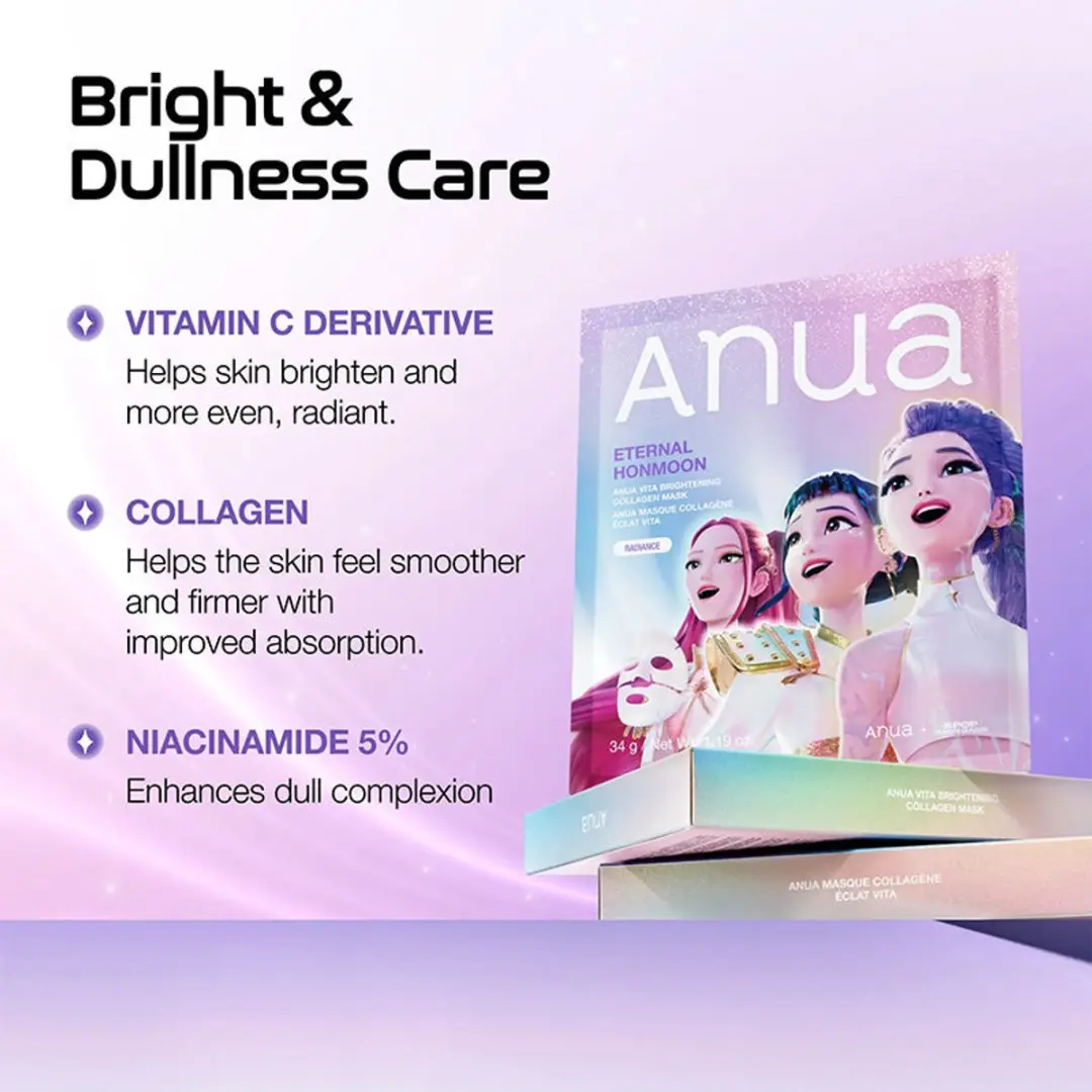 Anua KPop Demon Hunters Vita Brightening Collagen Mask 34ml