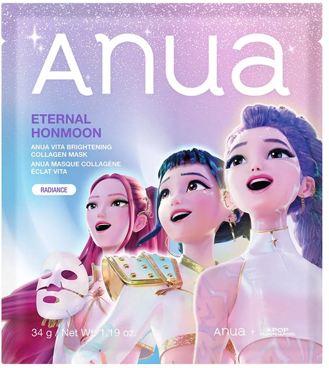 Anua KPop Demon Hunters Vita Brightening Collagen Mask 34ml