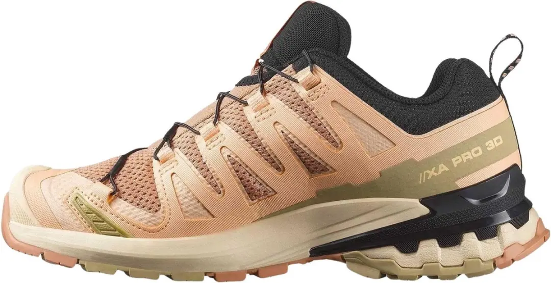 Salomon XA Pro 3D V9 Trailrunningschoen Dames - 40 - Bruin/Groen/Zwart