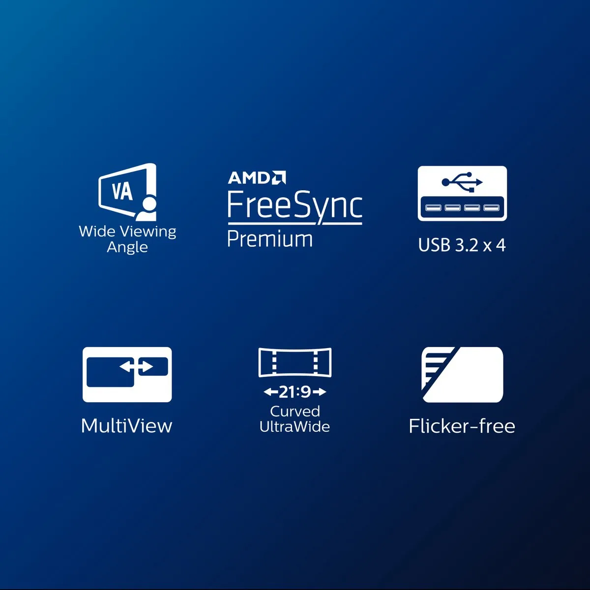 Philips 346E2CUAE - QHD Curved Ultrawide Monitor - USB-C 65w - EPEAT & TCO - 34 Inch