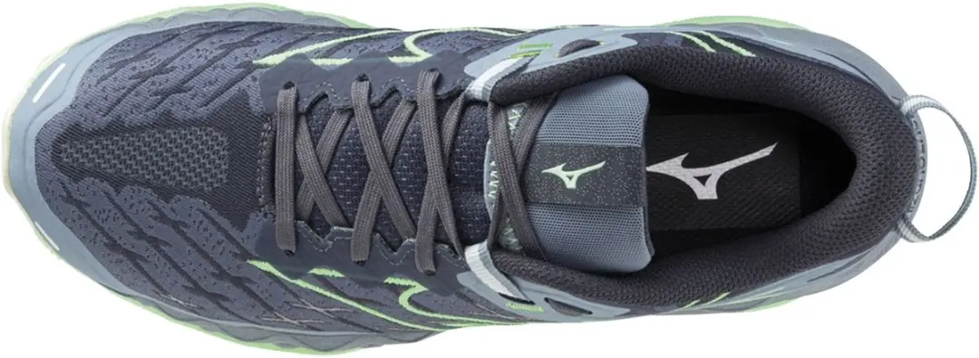 Mizuno Wave Mujin 10 Trailrunningschoenen Dames 42 - Donkergrijs/Grijs/Lichtgroen