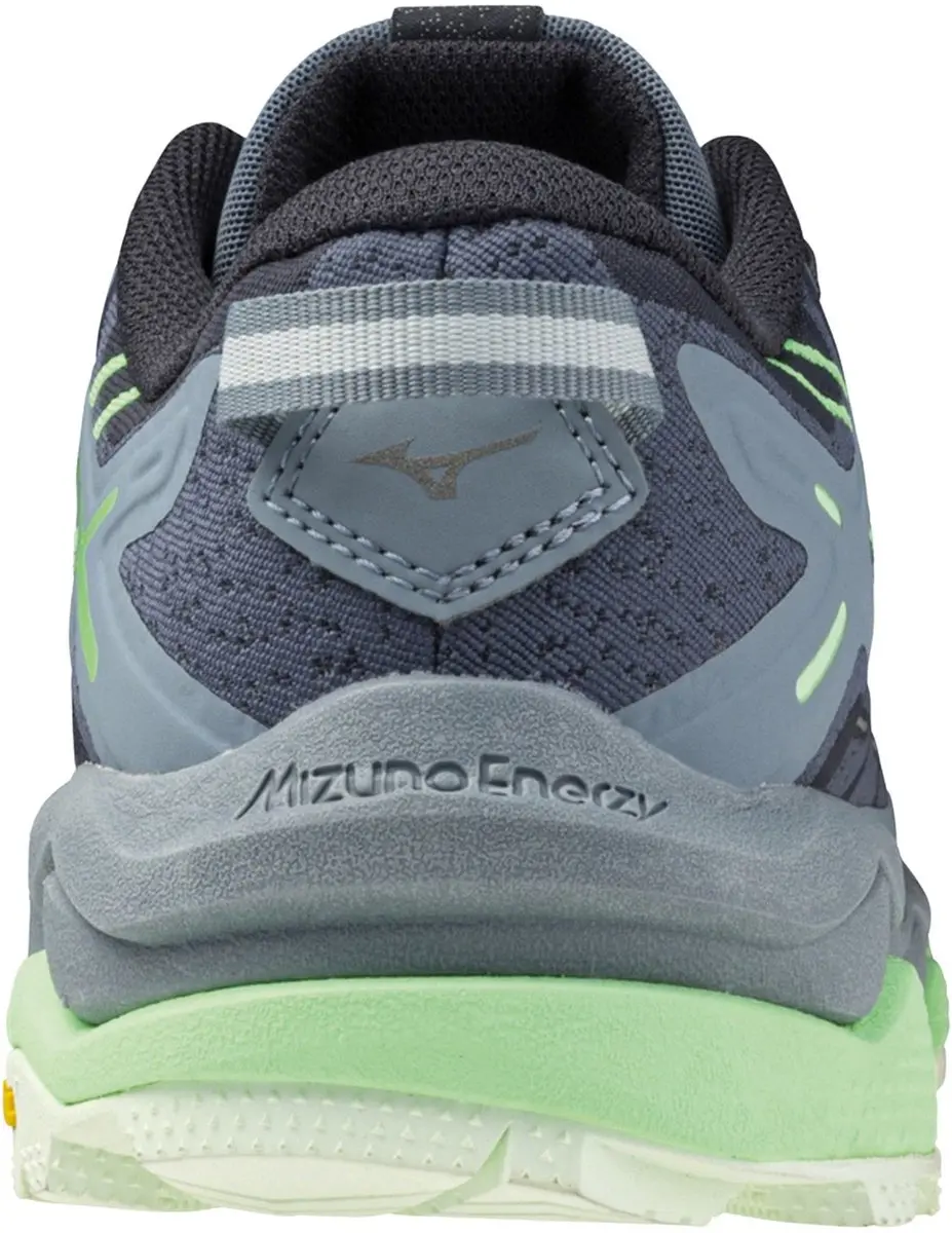 Mizuno Wave Mujin 10 Trailrunningschoenen Dames 42 - Donkergrijs/Grijs/Lichtgroen