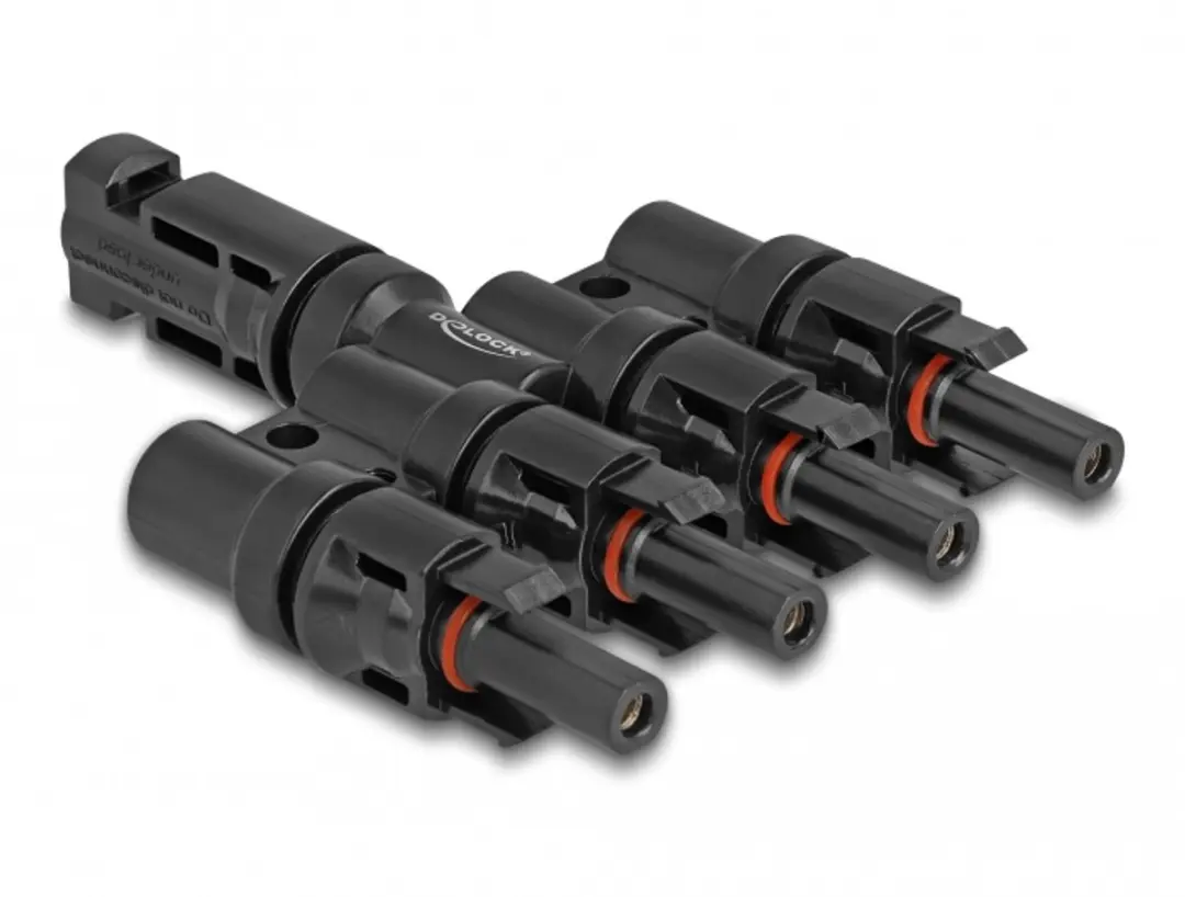 Delock 60026 Tussenstuk voor kabels DL4 - 1x4 Stuks - Zwart
