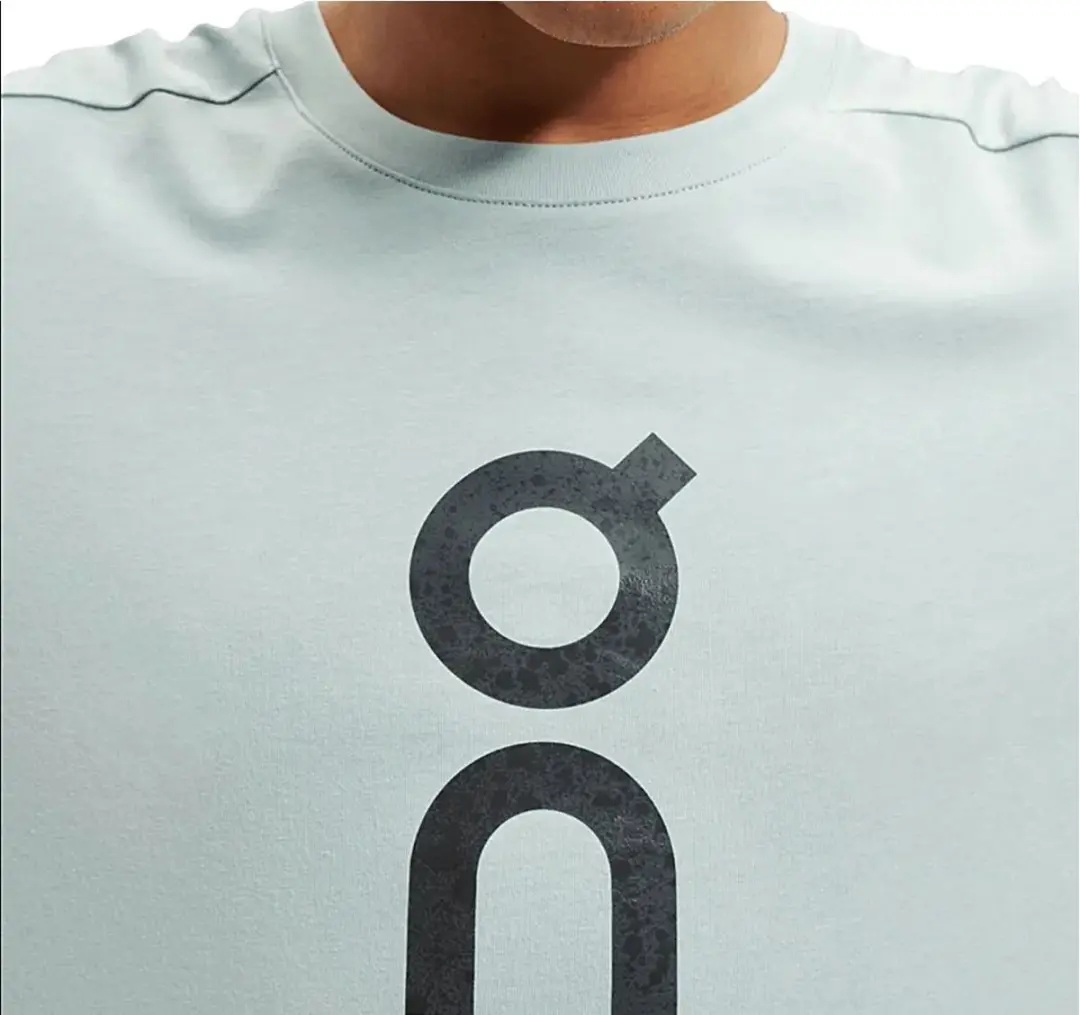 ON Running Graphic T-shirt Heren - Blauw M