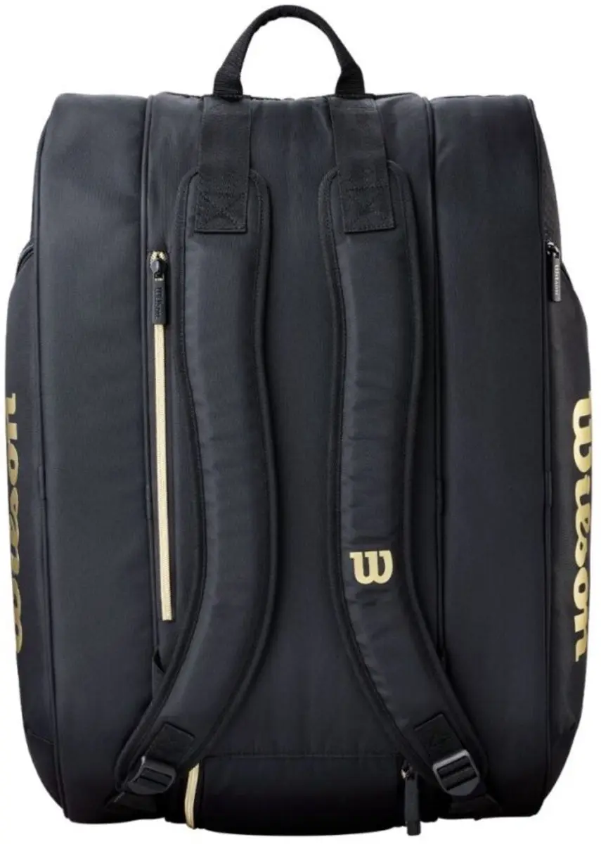 Wilson Padeltas Defy V1 Padel Tas - 3 Vakken - Zwart