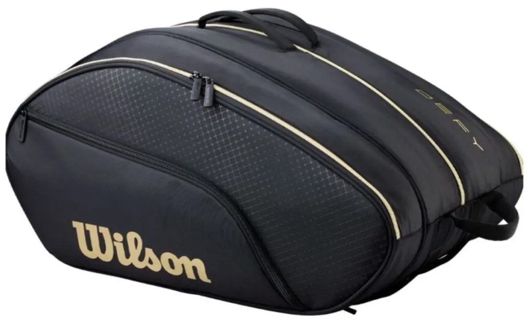 Wilson Padeltas Defy V1 Padel Tas - 3 Vakken - Zwart