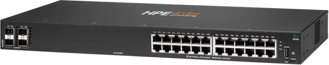 HPE Aruba CX 6000 R8N88B Switch - 24x 1G 4x SFP 56Gbps
