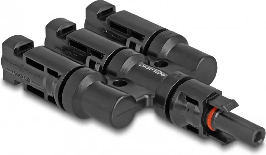 Delock 60025 Tussenstuk voor DL4-kabels - 1x3 - Zwart