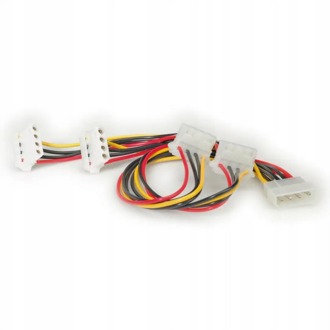 Roline Y-Voedingskabel HDD naar 4x 4-pin 90°