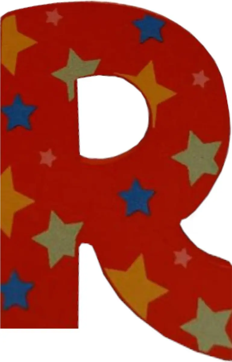 BIGJIGS Decoratieletter R Hout 7cm