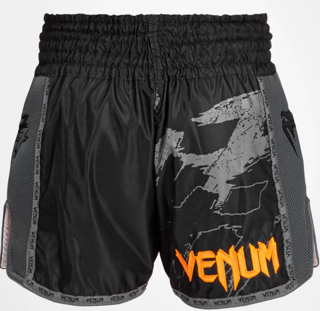 Venum S47 Muay Thai Shorts - XL - Grijs/Zwart/Orange