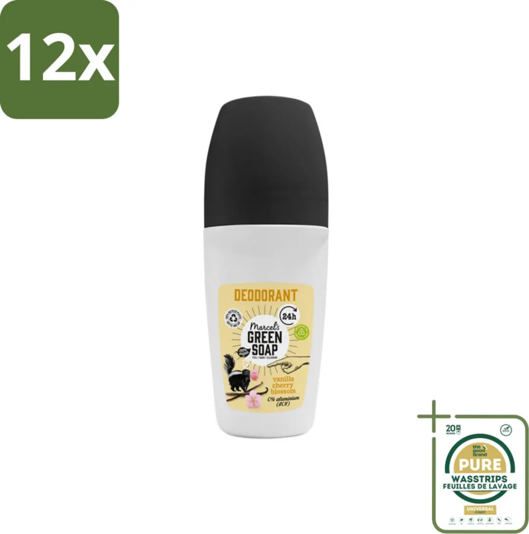 Marcel's Green Soap Deodorant Roller Vanilla & Cherryblossom 50ml