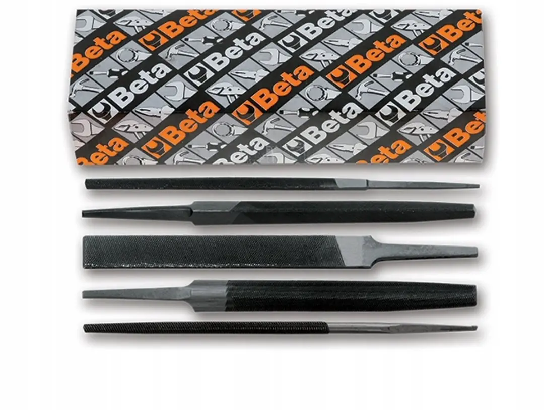 Beta 5-delige Set Halfgladde Vijlen 200mm