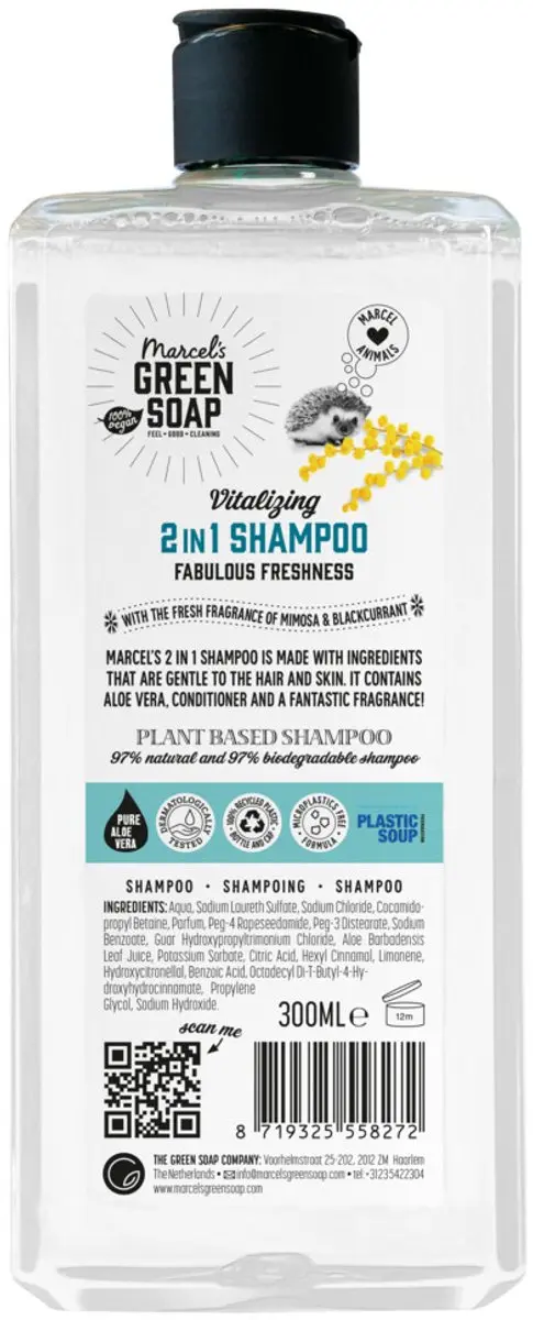 Marcel's Green Soap Douchegel Mimosa & Zwarte Bes 300ml - 12 Stuks