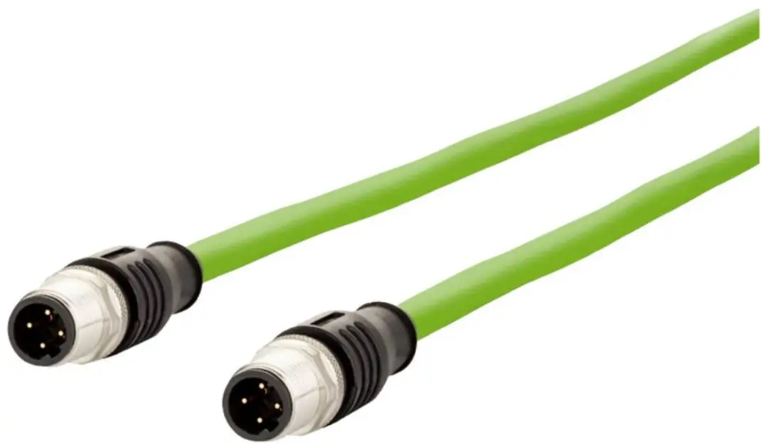 Metz Connect 142M1D11050 M12 Netwerkkabel CAT 5e SF/FTP 5m - Groen