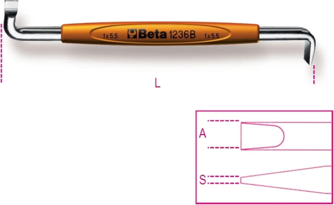 Beta Haakse Schroevendraaiers 1236B