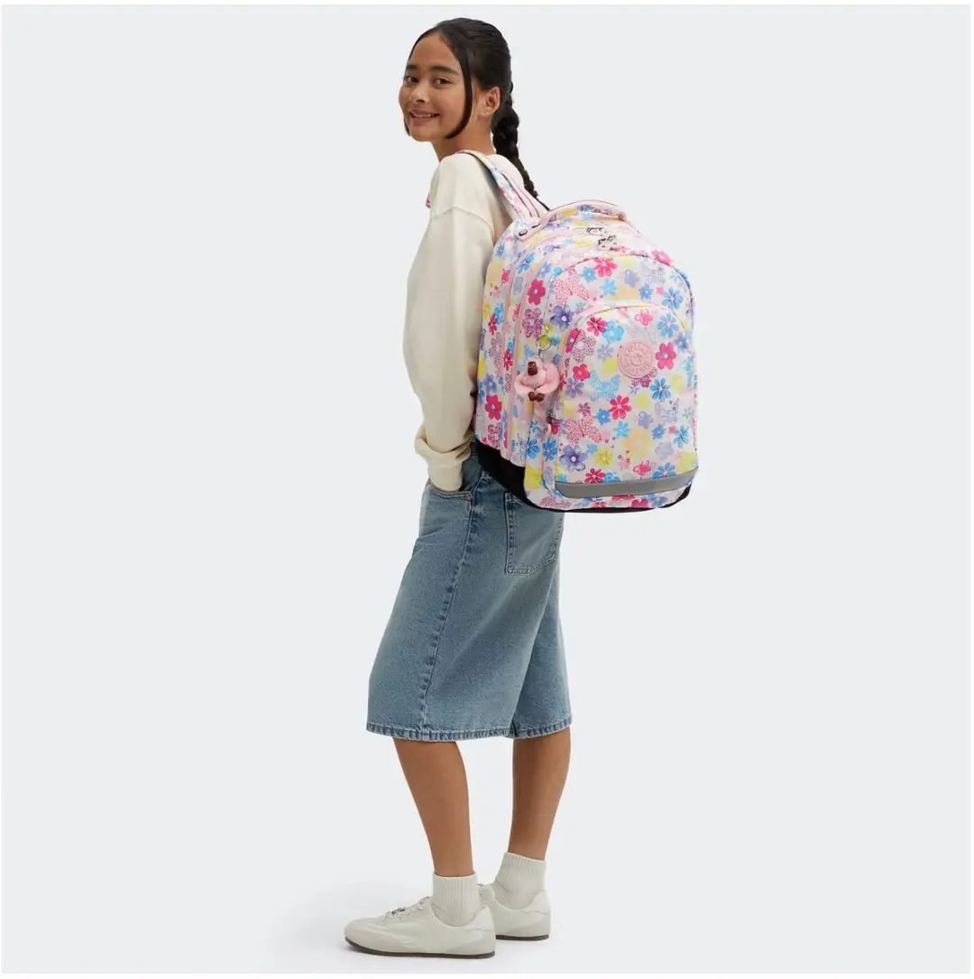 Kipling Class Room Rugzak 15 inch - Flower Stamp - Multicolor
