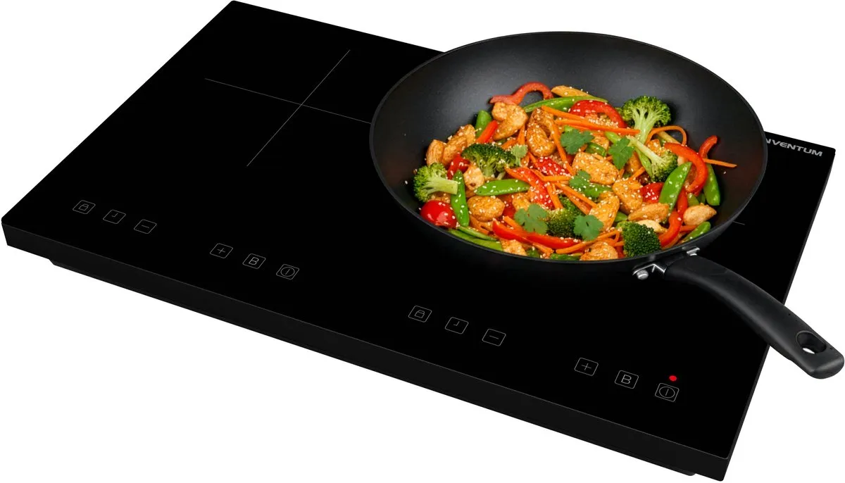 Inventum VKI3020ZWA Inductiekookplaat 3500W - 2 Zones - Zwart