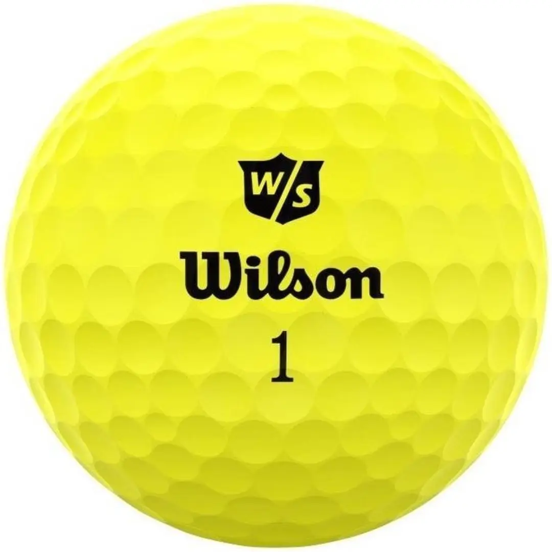 Wilson Staff DUO Soft+ Optix Golfballen - 12 Stuks - Mat Geel