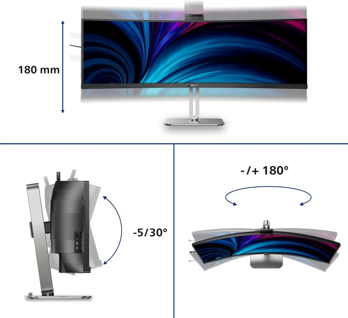 Philips 49B2U6903CH/00 Monitor 49" Dual QHD - Grijs