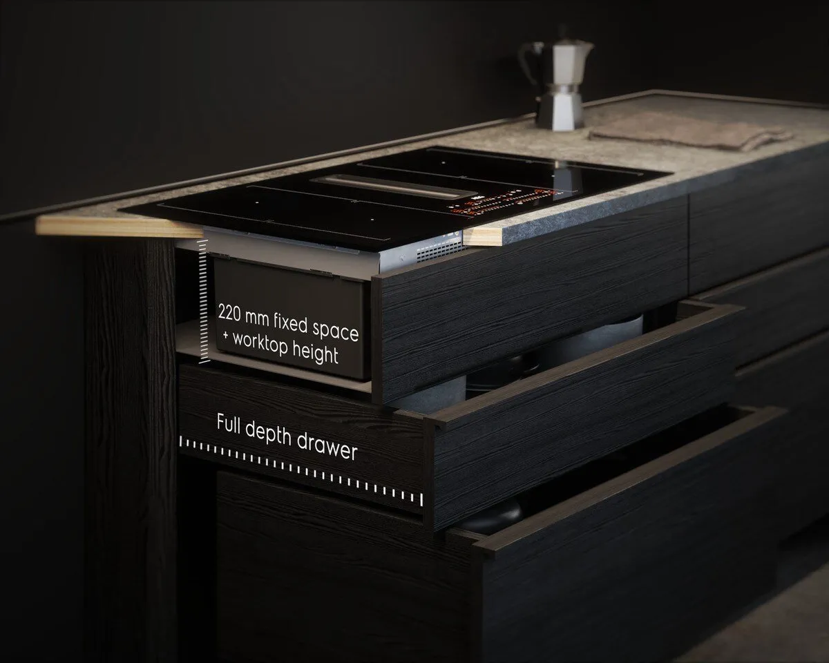 AEG IDK84453IB Inbouw Inductiekookplaat 4 Zones - Zwart