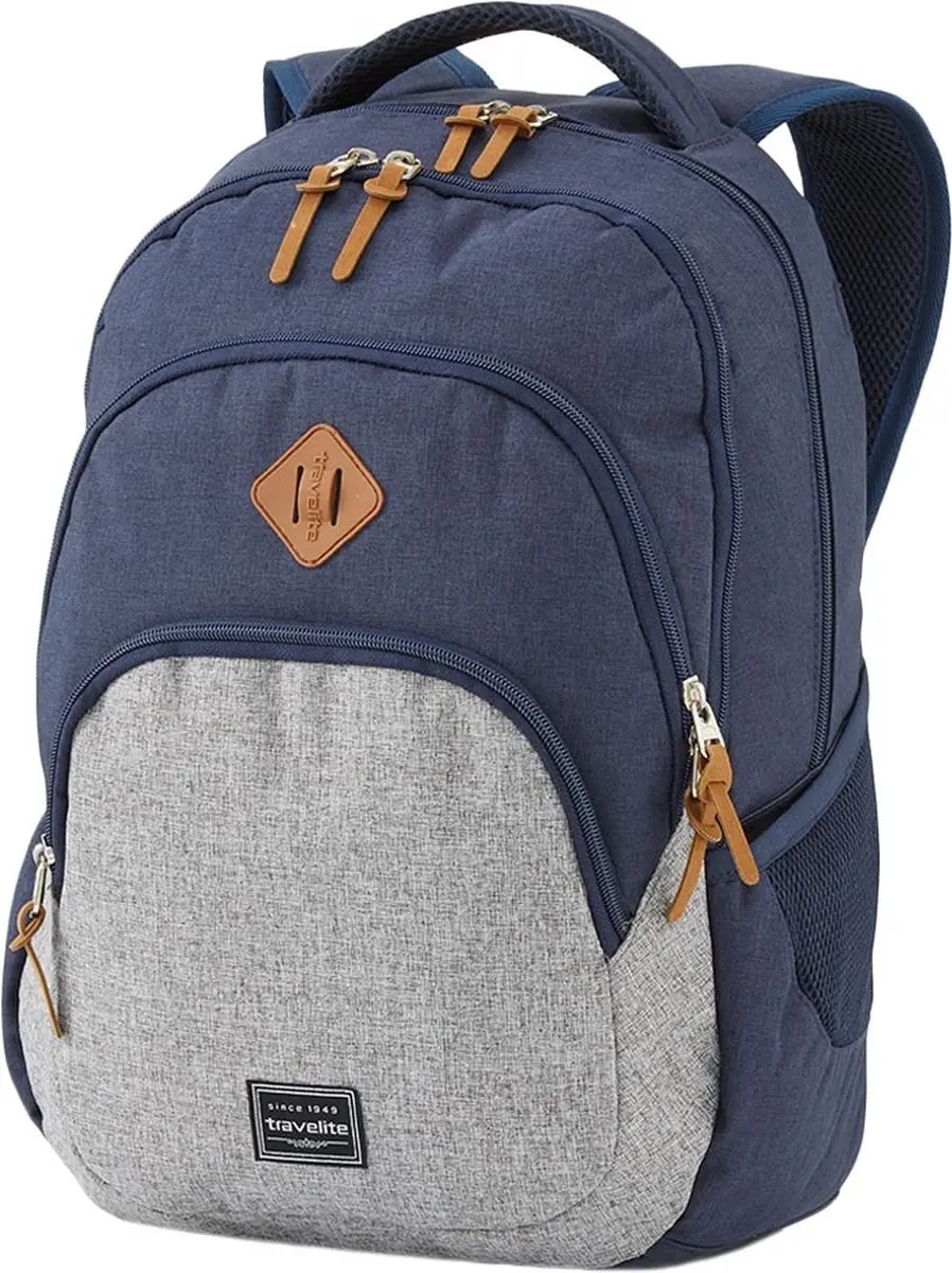 Travelite Basics Backpack 20 - 15 inch - Blauw/Grijs