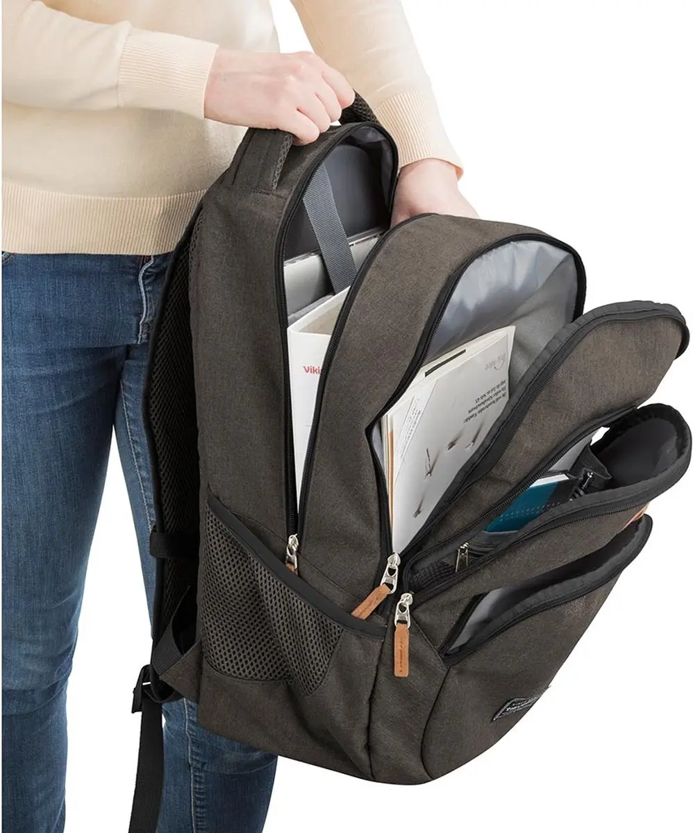 Travelite Basics Backpack 20 - 15 inch - Blauw/Grijs