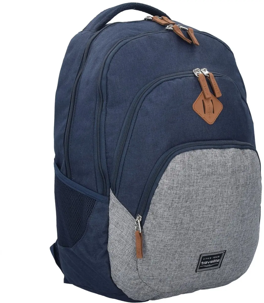 Travelite Basics Backpack 20 - 15 inch - Blauw/Grijs