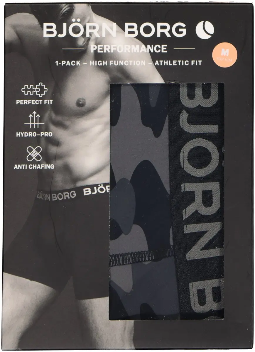 Björn Borg BB Tonal Camo 1p Shorts - Performance - Zwart S