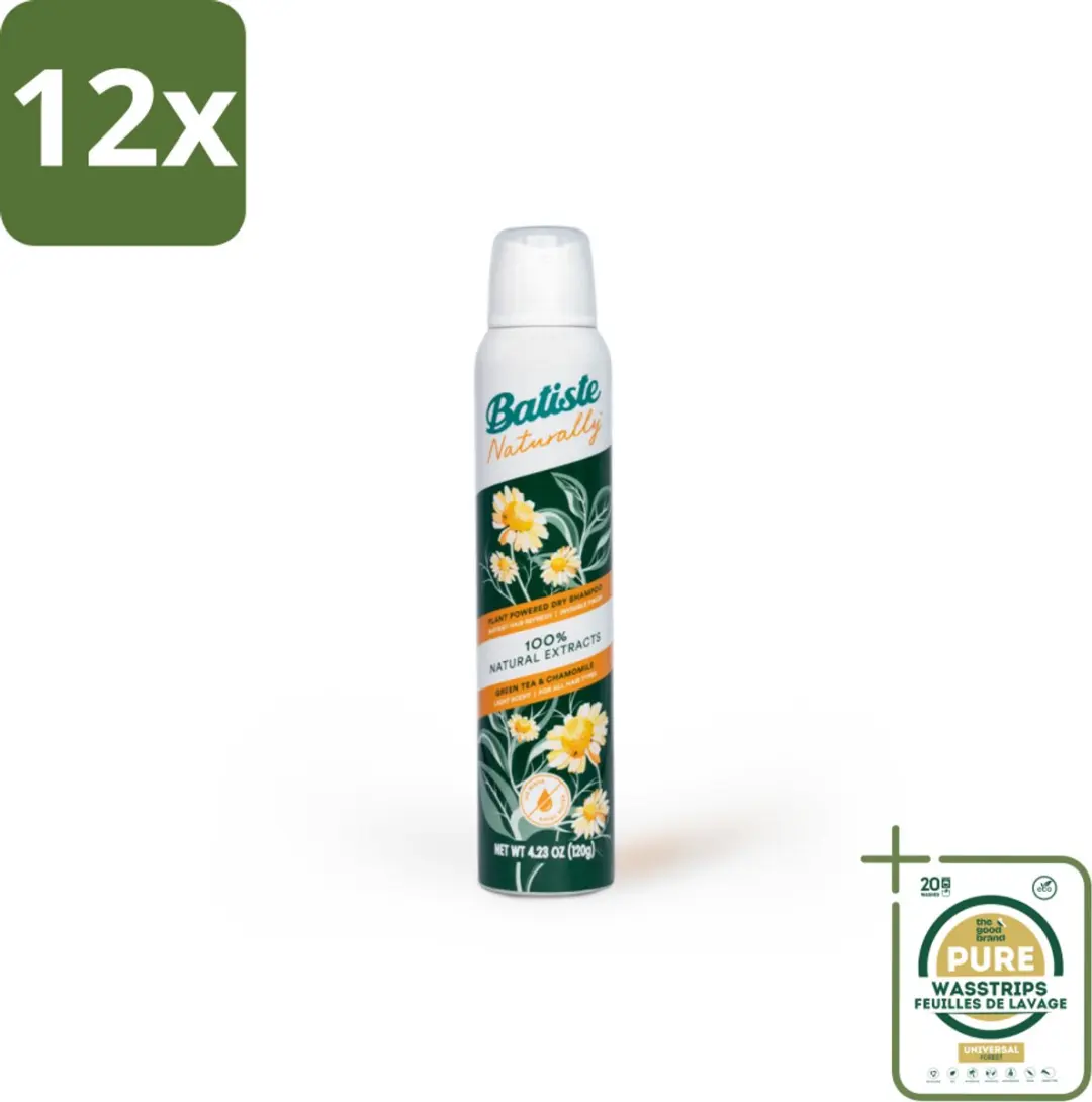 Batiste Naturally Groene Thee & Kamille Droogshampoo 200ml