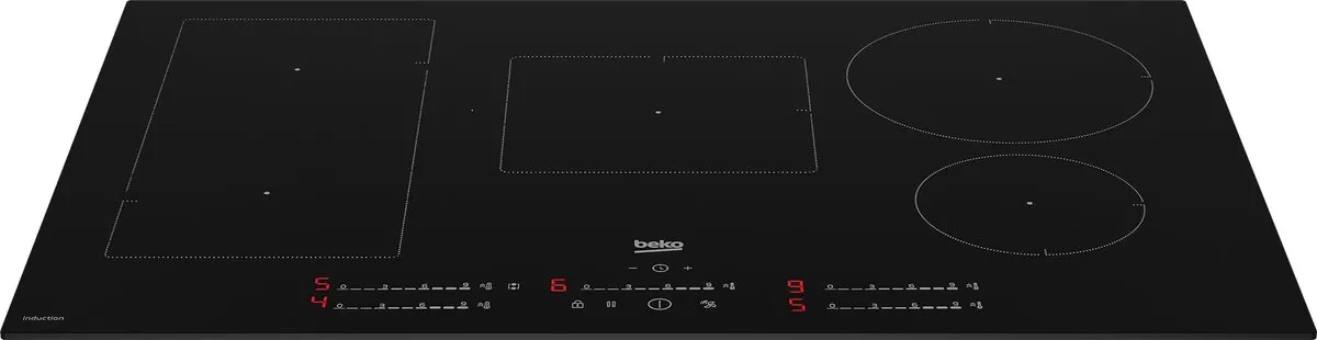 Beko HII85720UFT Inductiekookplaat 5 Zones - 80cm - Zwart